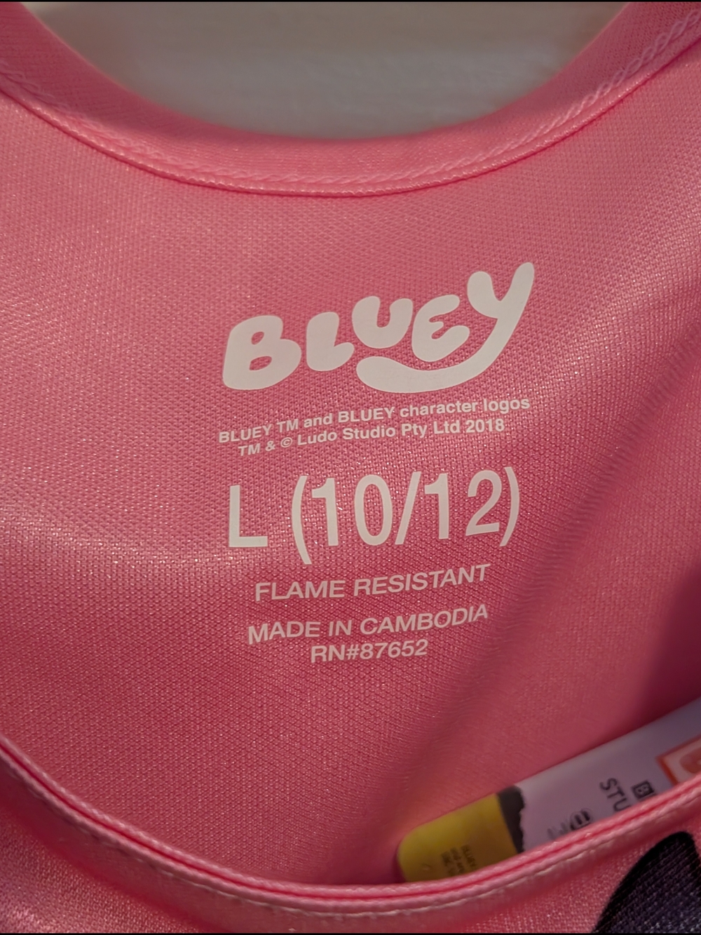 Disney Pink Bluey Character Girls Nightgown - Picture 2 of 5